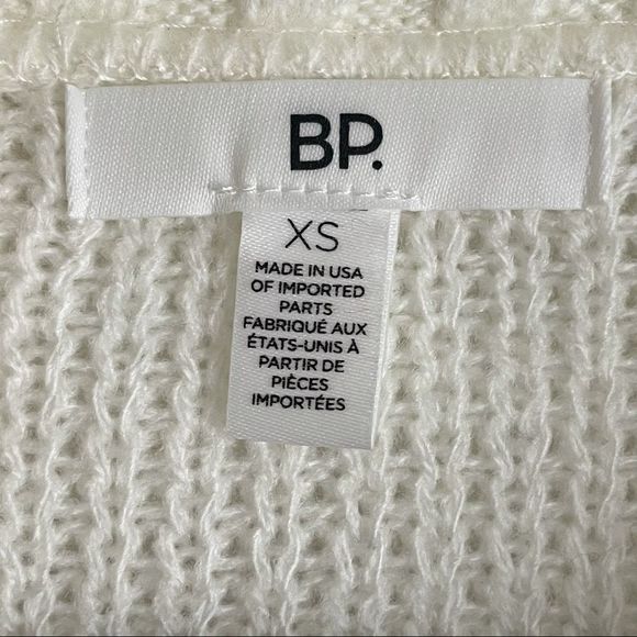 BP Red/Ivory Oversize Brushed Pullover Sweater - Picture 4 of 6